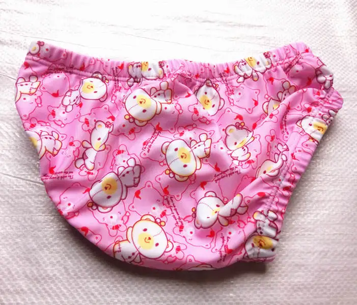 Little Cute Bear Плавки для девочек, ослепительные короткие плавки для девочек, милые детские плавки для девочек - Цвет: Little Cute Bear