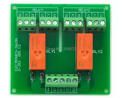 Пассивный бистабильный/с защелкой 2 DPDT 8 Ампер силовой релейный модуль, 5 В версия, RT424F05