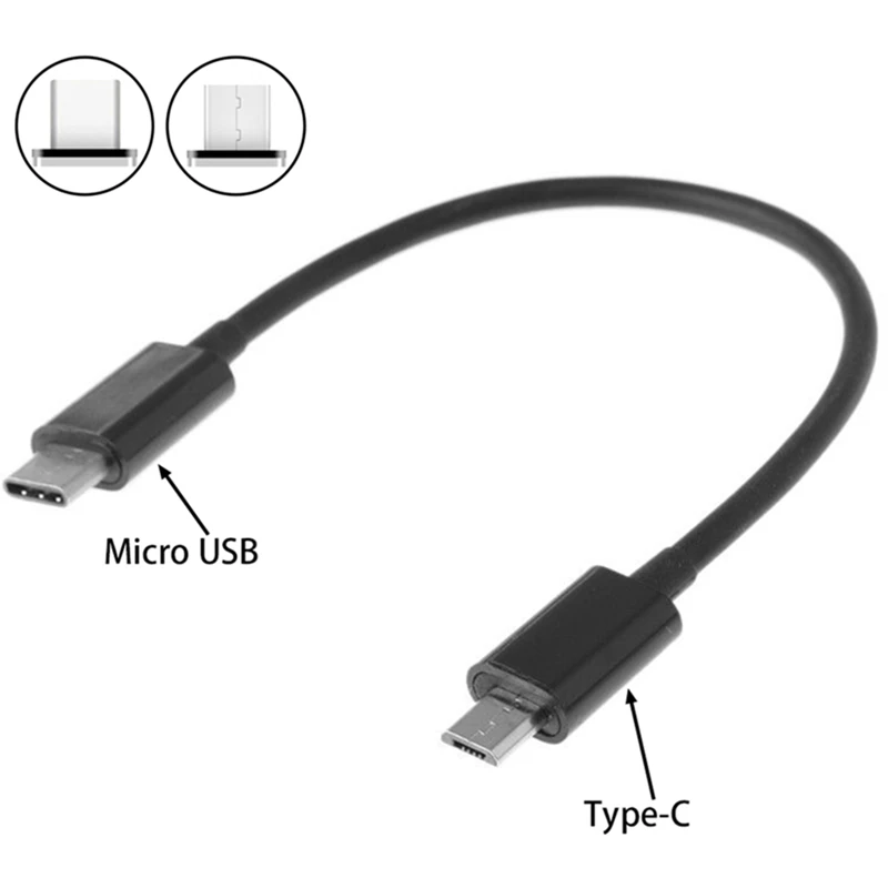 Кабель для передачи данных с разъемом USB 3,1 type C и разъемом Micro USB