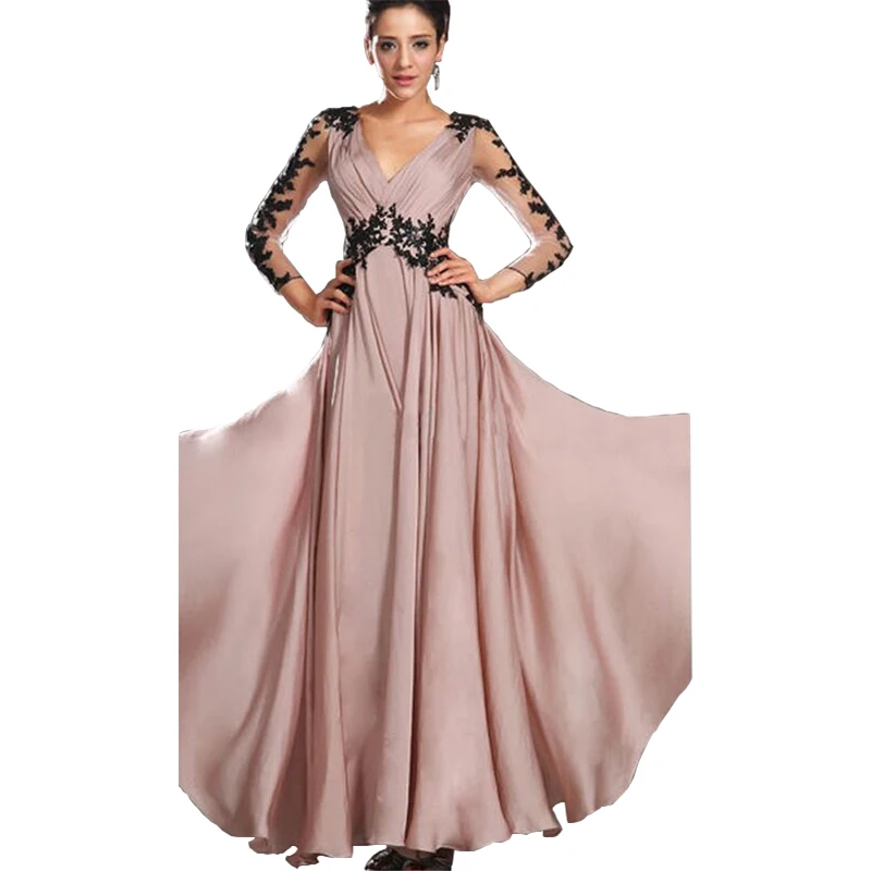 

2019 Women Summer Dress Fashion arrival Lace Racerback V-neck Long Design Formal maxi Dresses sropshipping Vestidos GZ687