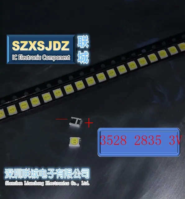 Светодиодный светильник jufei подсветка 1210 3528 2835 1 Вт 3В 107лм холодный белый LCD для ТВ