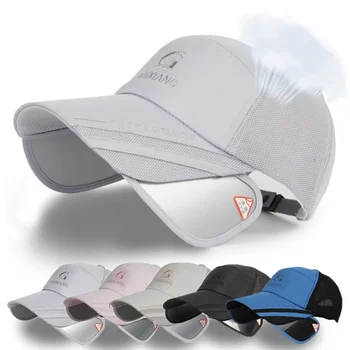 

2018 Unisex Outdoor Hats Summer Flexible Sunshade Sunscreen Hat Fishing Baseball snapback caps Telescoping visor casquette