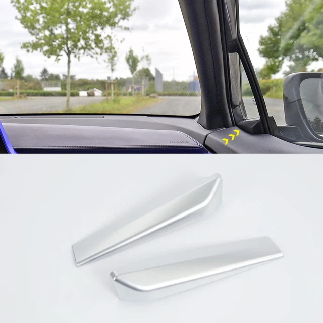 ABS Matt 2PCS Interior Door A Pillar Window Trim For Toyota C HR CHR 2016 2017 2018-in Interior ...