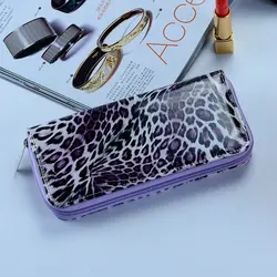 Новое поступление летний кошелек полиуретановый клатч высококачественный Леопардовый кошелек на молнии кожаные женские кошельки Billetera