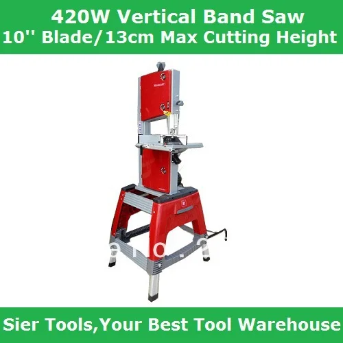 Vertical Band Saw/420W,10'' Blade Wire Saw/ Max Cutting Height 13cm
