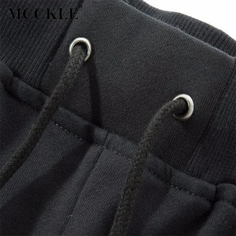 Брюки MCCKLE для бега Осенние гофрированные повседневные Хлопковые Штаны шаровары