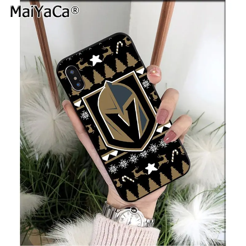 MaiYaCa Vegas Golden Knights Силиконовый ТПУ мягкий черный чехол для телефона для iPhone X XS MAX 6 6S 7 7plus 8 8Plus 5 5S XR - Цвет: A7