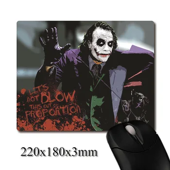 

Classic villain Clown CG printed Heavy weaving anti-slip rubber pad office mouse pad Coaster Party favor gifts 220x180x3mm