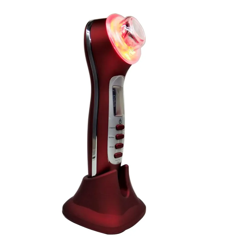 

4 Colors LED Photon Rejuvenation Bio Microcurrent Skin Stimulation Face Lift Spa Ultrasonic Galvanic Ion Facial Beauty Massager