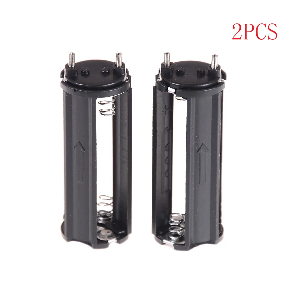 2Pcs Black AAA Plastic Battery Holder For 3 X 1.5V Batteries Adapter Case Box Flashlight Lamp