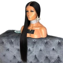 Deep Part 13×6 Lace Front Human Hair Wigs For Women Black Color Preplucked Lace Wigs With Baby Hair Bleached Knots Aimoonsa Remy