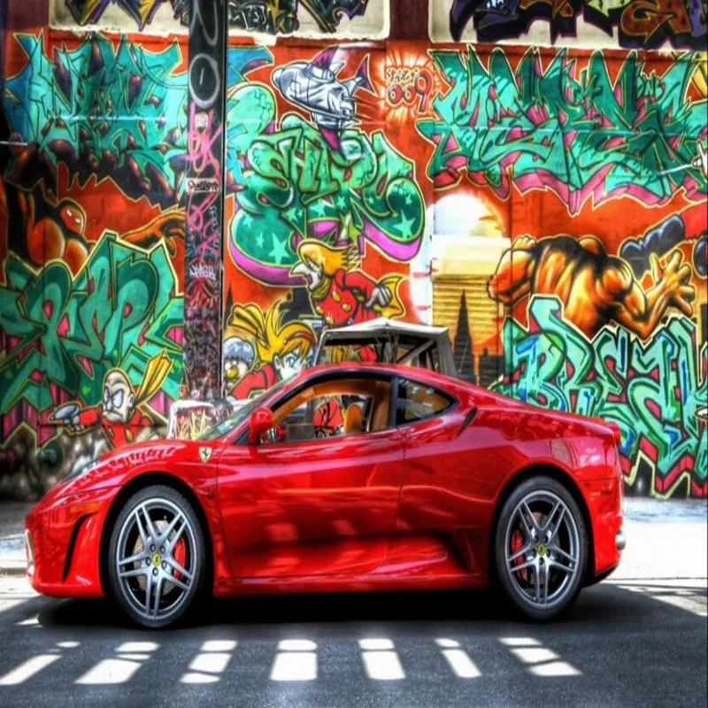 Téléchargement gratuit Images Beibehang Custom 3d Stereo Image Graffiti Car Tv Background le plus cool par