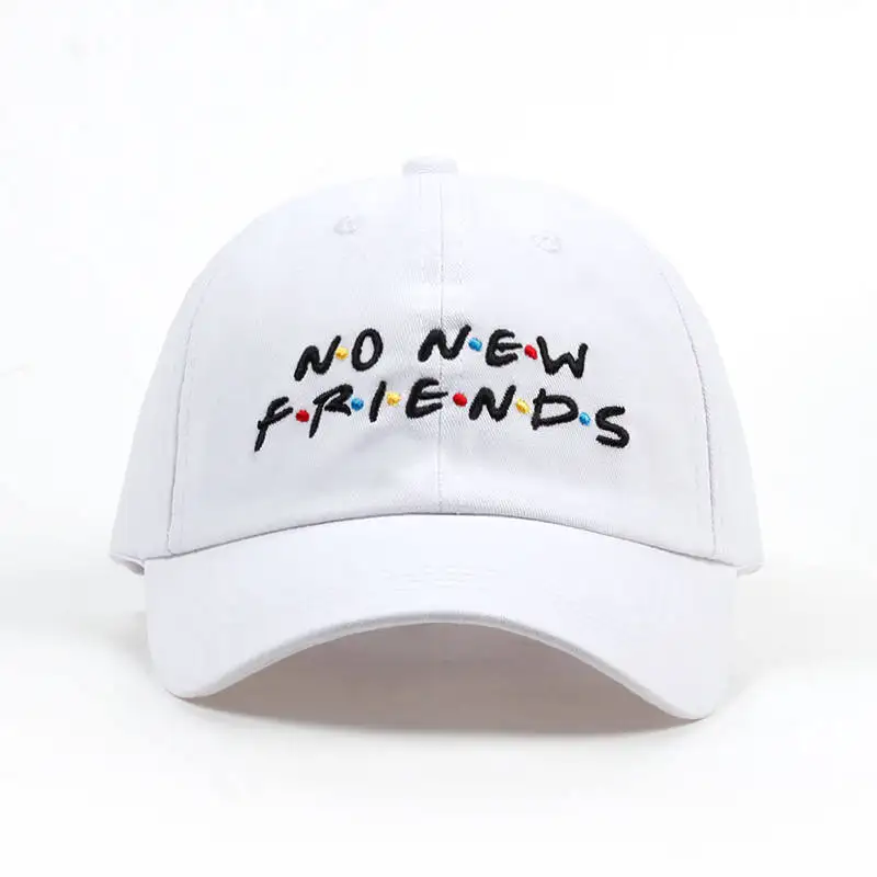Женская бейсбольная кепка с надписью no new Friends регулируемая бейсболка оптовая