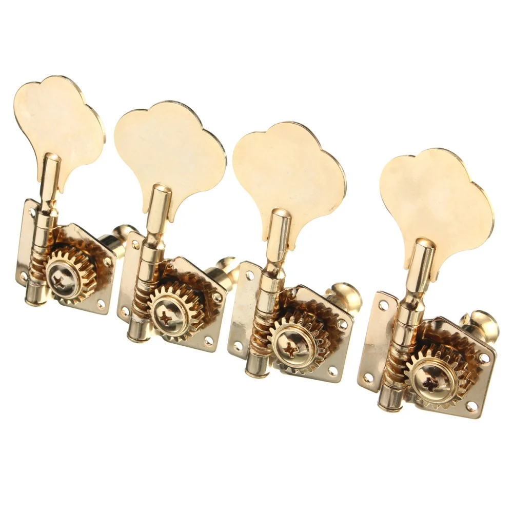 Gold plated 4PCS NEW Bass Guitar String Tuning Pegs Keys Tuners Machine