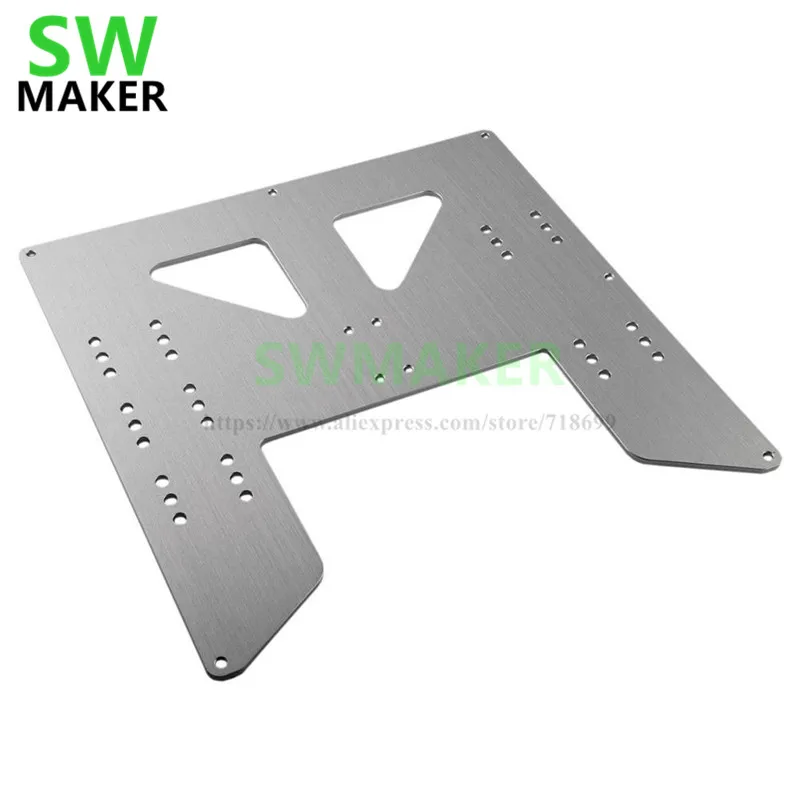 

SWMAKER Anet A8 E10 Y-Carriage upgrade plate Anet A8 A6 3D Printer Upgrade Y Carriage Anodized Aluminum Plate