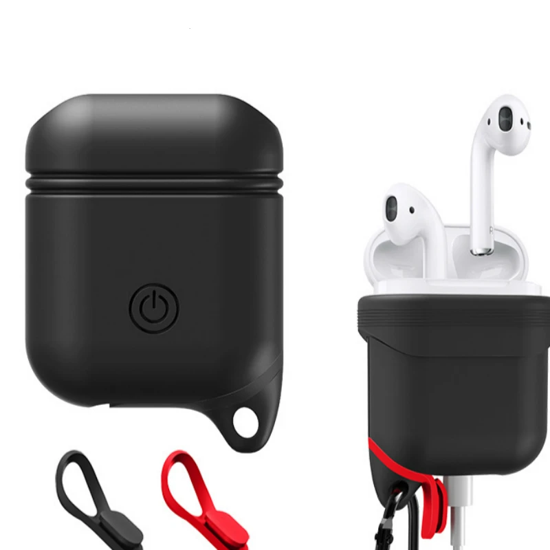 Elistooop Silicone Cases Cover For Apple Airpods Waterproof Shockproof