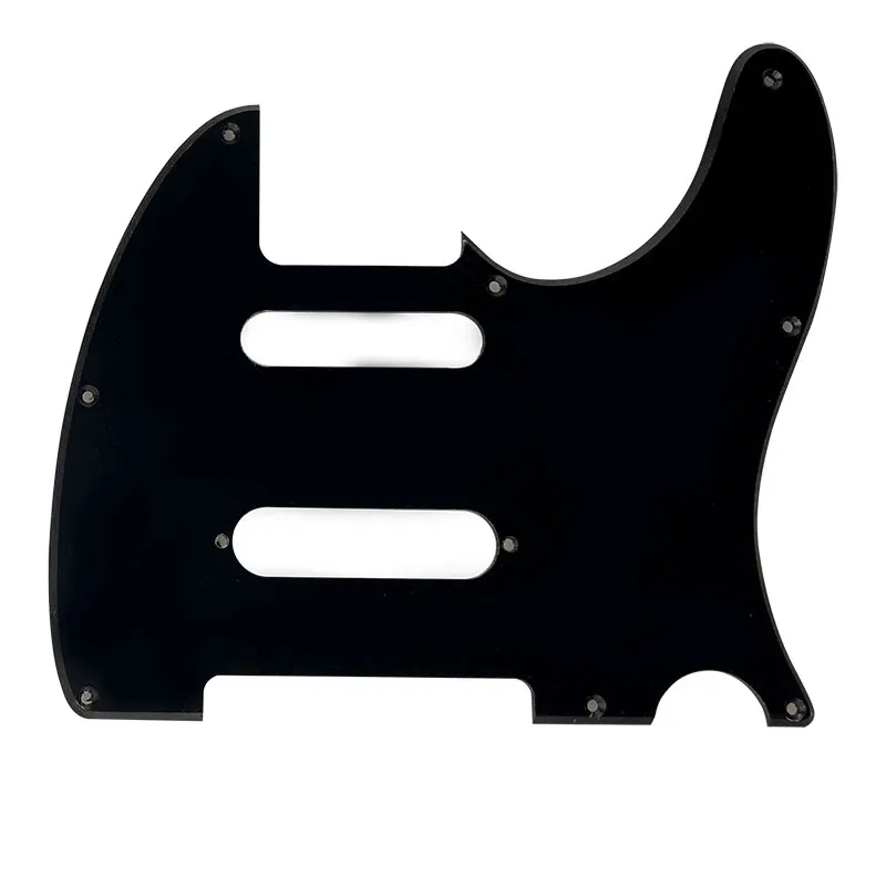 Pleroo Custom Guitar parts-для США Nashville 62 Tele telecaster Guitar pick guard с шипами - Color: 1Ply Black