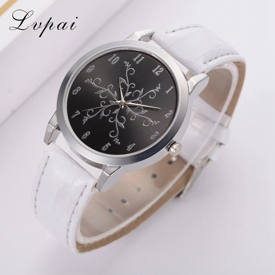 

Lvpai Fashion Sport Women Watches Leather Strap summer dress Quartz Watch Simple Silver Creative Clock Relogio Feminino LP482