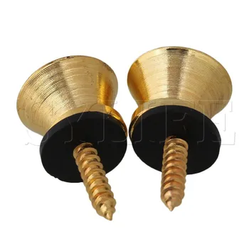 

2x Golden Strap Lock for Electric Acoustic Guitar Bass Size Small