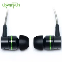 URBANFUN Flagship Version 3 5mm HiFi Hybrid Technology Earphone font b Subwoofer b font with Microphone