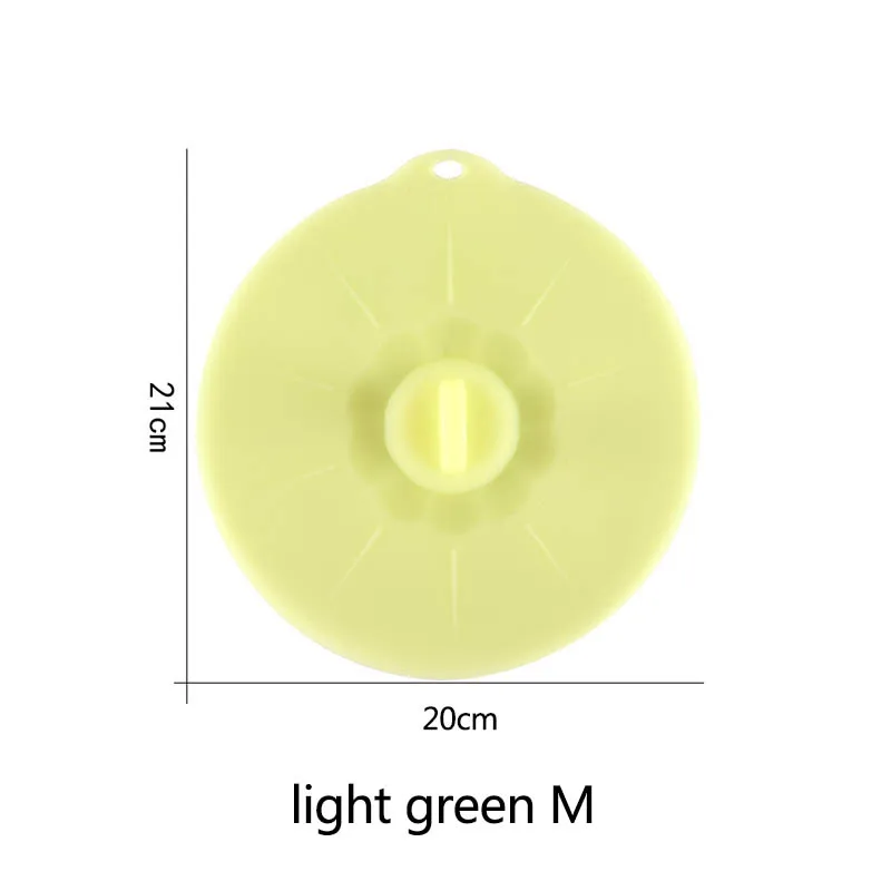 Инструменты для приготовления пищи многоразовая упаковка для сохранения свежести Кухонные гаджеты 1 шт Силиконовая чаша для микроволновой печи Многофункциональная крышка - Цвет: light green M