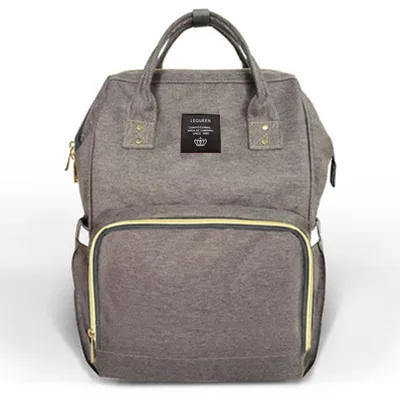 33 цвета, сумка для подгузников для мам, брендовая сумка для подгузников, большая вместительность, детский рюкзак для путешествий, дизайнерская сумка для ухода за ребенком, сумка для подгузников - Цвет: deep gray