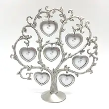 Креативная Любовь Сердце Дерево Настенная картина металлический коллаж фоторамка украшение дома лучший подарок для семьи друзей