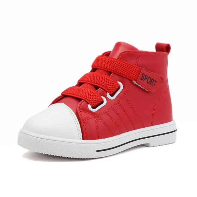 Drop Shipping Chilren's Shoes PU Leather High Sport Shoes For Toddler