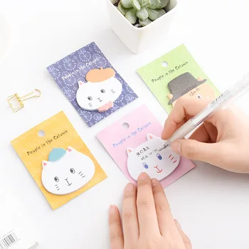 

36 pcs/Lot Cartoon cat memo pad Mini post stick marker it note Planner sticker Stationery Office material School supplies F878
