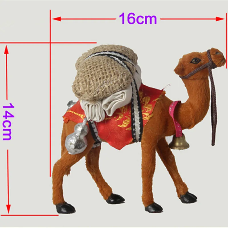 

handmade craft camel /kids toy camel vivid and realistic ideal home decoration and kid gift 16*5*14 cm