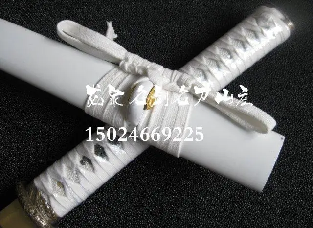 S2513 TSUN белый самурайский меч ниндзя прямой дамасский узор сварочное лезвие