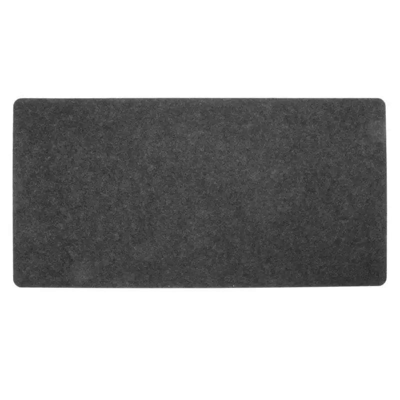 Простой войлочный тканевый коврик для мыши, подушечка для клавиатуры, коврик для офиса, домашнего стола, коврик для мыши, принадлежности 630x325x2 мм, большой размер, черный/темно-серый - Цвет: Серый