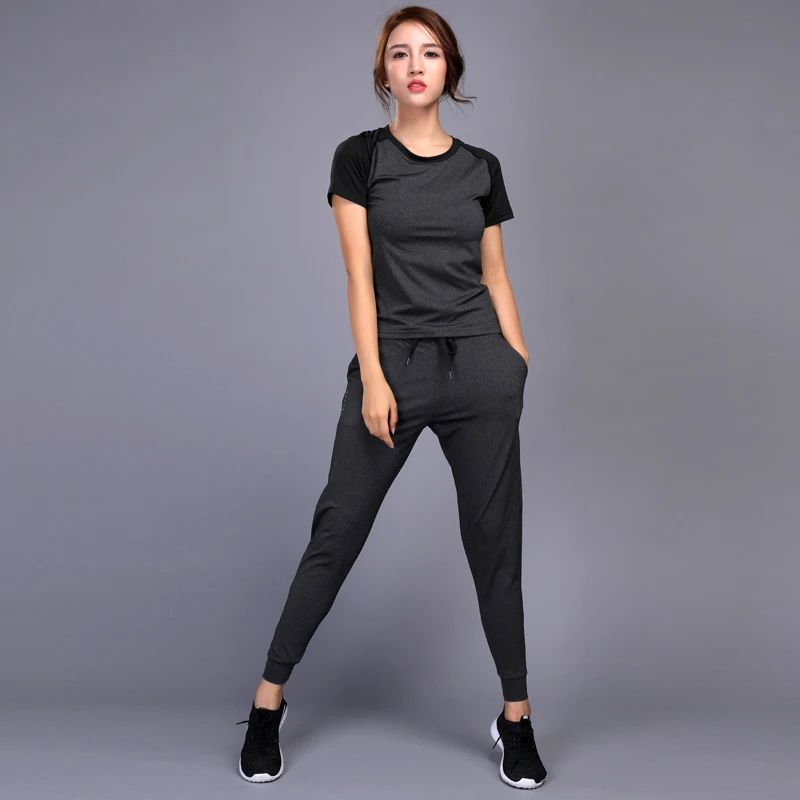Women Running Set Jogging Clothes Gym Workout Fitness Training Yoga 