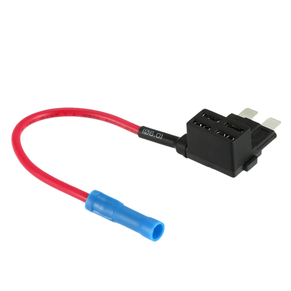 Middle Type In Line Standard Fuse Holder Car Automotive Circuit Security 12V 30A ACU Fuse Adapter Size M