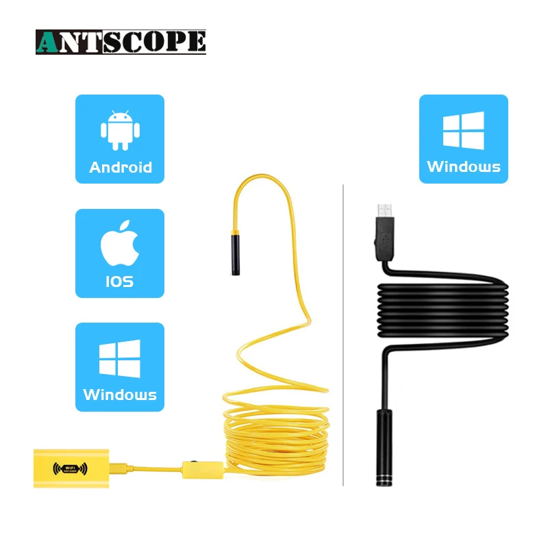 Antscope 1200P HD 8mm Wifi Endoscope Camera Waterproof Endoscopic Camera for Mobile Black 7mm Usb Inspection Endoscope 30 Antscope 1200P HD 8mm Wifi Endoscope Camera Waterproof Endoscopic Camera for Mobile Black 7mm Usb Inspection Endoscope 30
