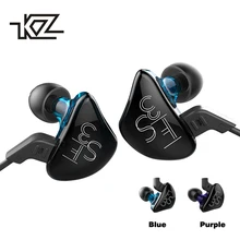 Плотным верхним ворсом KZ ES3 Гибридный динамичным и Наушники Hi-Fi стерео гарнитура Спорт подходит Bluetooth официальный спортивные наушники