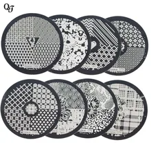 Новейший 1 шт. 19 дизайн ногтей штамповки пластины цветок/коробка/кружево лак для ногтей Сделай Сам и штамп трафареты из нержавеющей стали ...(China)