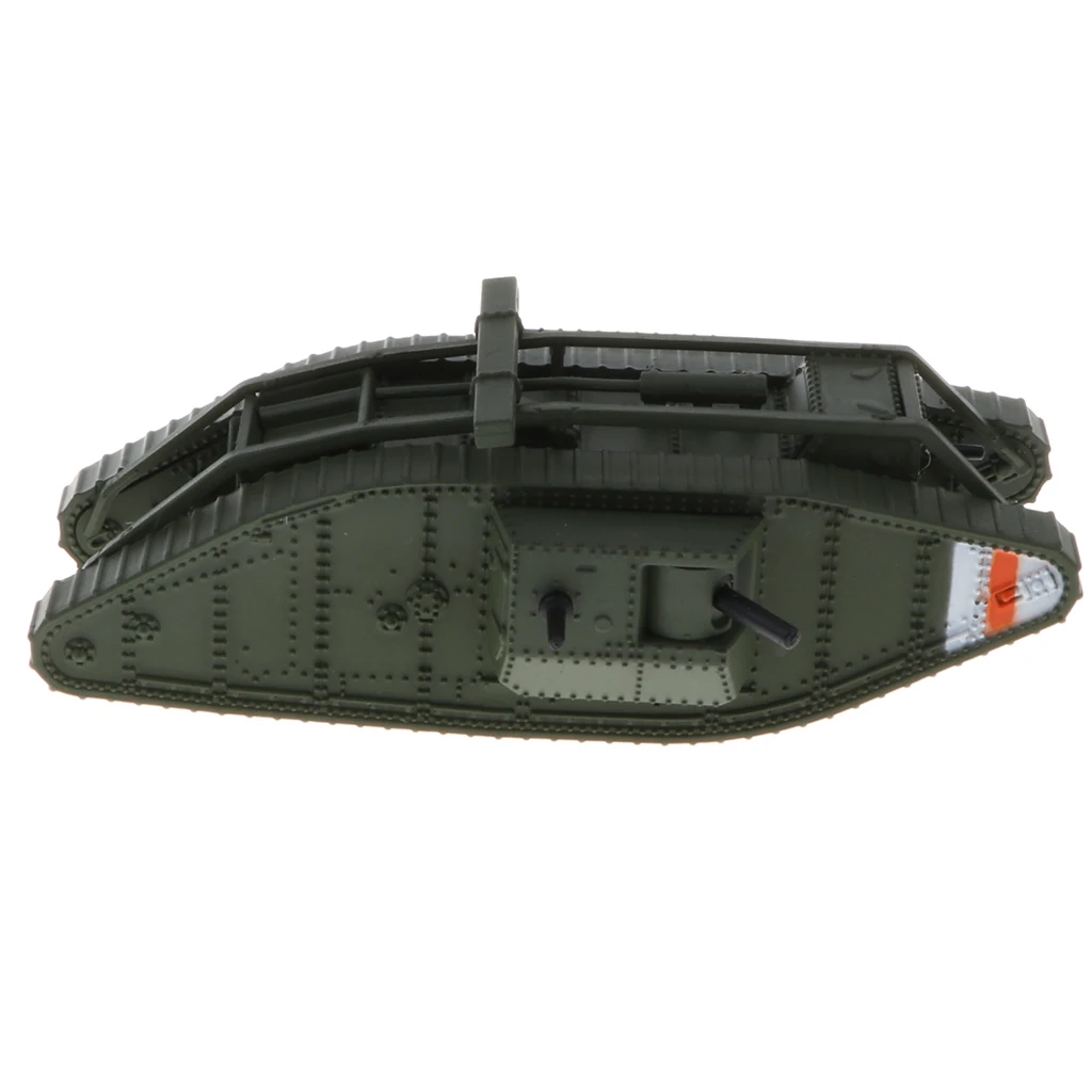 1:100th Britain MK. IV Male & Female Tank Model - WWI UK Army Armored Vehicle Model Home Collectibles Playset Decor
