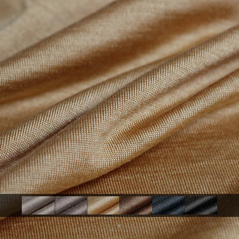 

Pearlsilk Japanese Knitted Wool thin soft high gloss elastic Garment Materials Autumn T-shirt DIY clothes fabrics Freeshipping