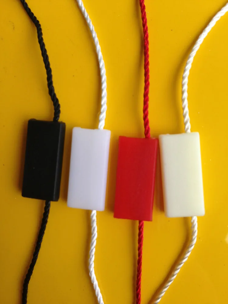 

Free shipping hang tag string in apparel,hang tag strings cord for garment,Garment string, or seal tag 100 pcs / lot