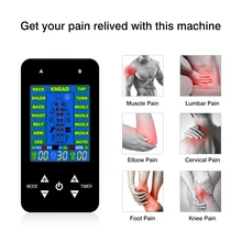 15 Modes Massage Tens Electric EMS Muscle Stimulation Tens Unit Electroestimulador Pain Relief Machine With Tens Electrodes tens unit dual channle output tens ems digital therapy pain relief electrical nerve muscle stimulator with gloves and slipper