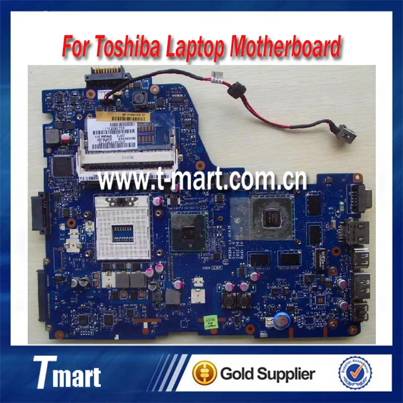 100% working laptop motherboard for toshiba A660 K000104390 LA-6062P system mainboard fully tested