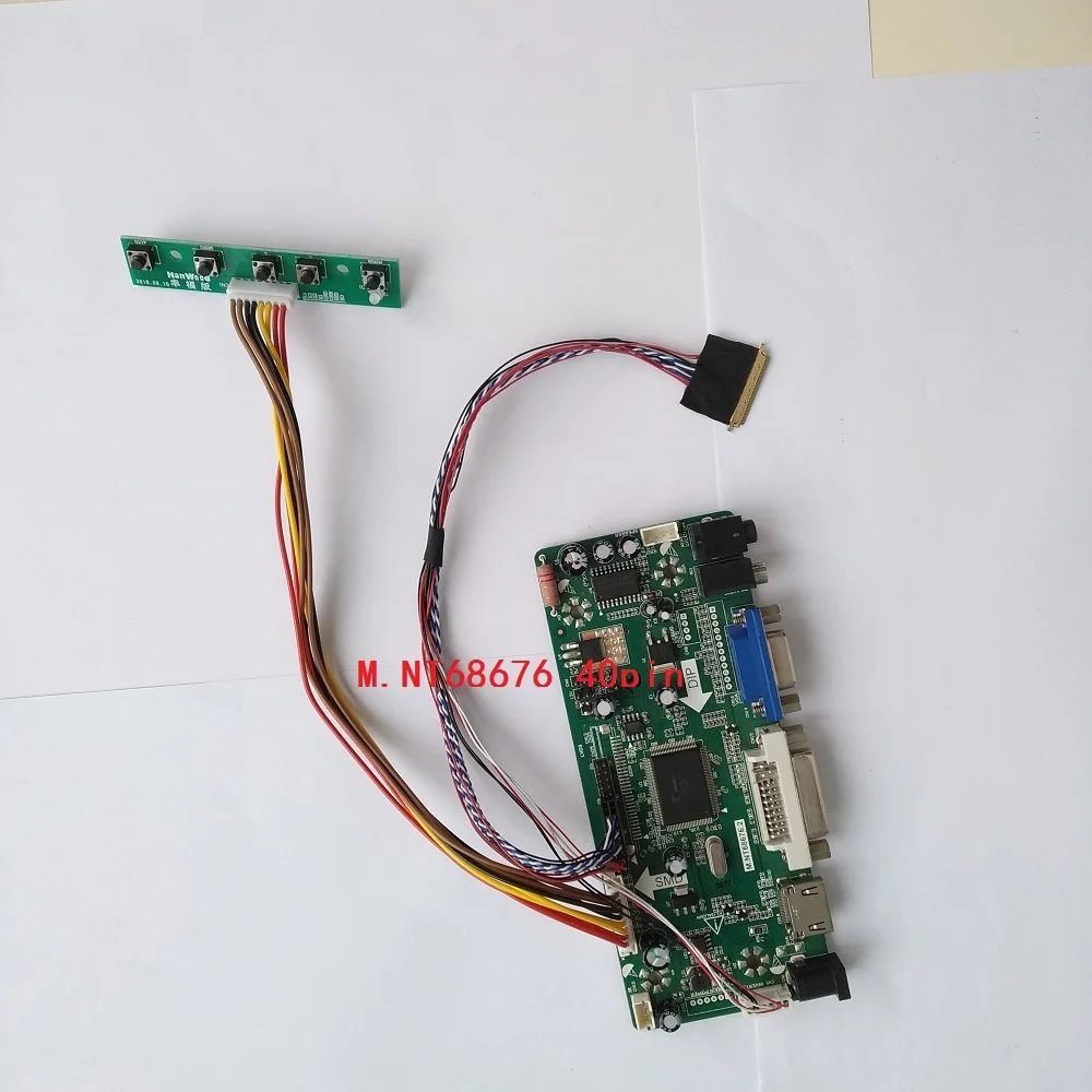 

Kit For B140XW02 V0 Audio card DIY LED LCD 14" Screen Monitor 1366X768 HDMI VGA Controller board DVI Panel 40pin LVDS