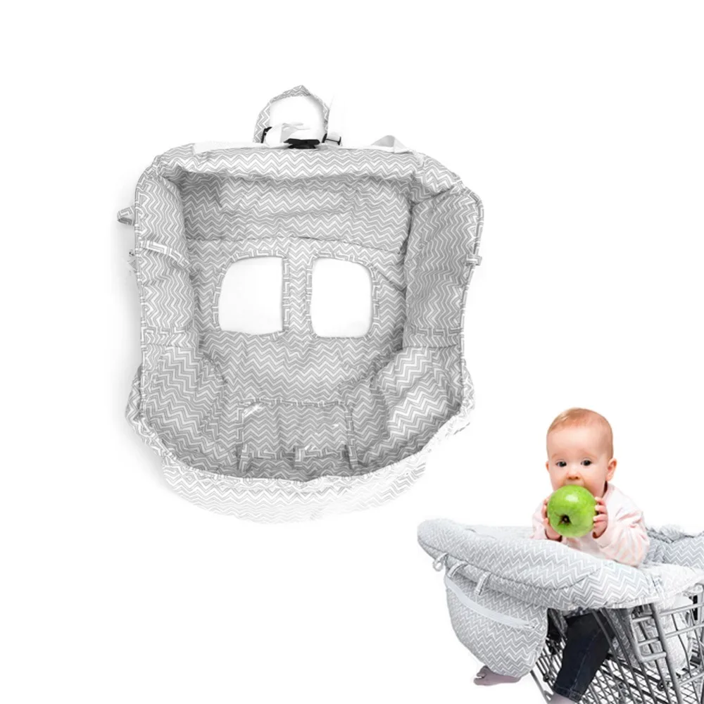 

Baby Shopping Cart Baby Seat Cover Protection Cover Trolley Soft Pad Infant Dining Chair Seat Cushion With Safety Belt