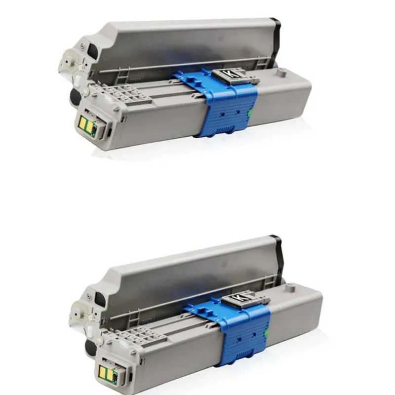 

2pcs black Toner Cartridges Compatible For OKI C310 C330 C331 C510 C530 MC351 MC352 MC361 MC362 MC561 MC562