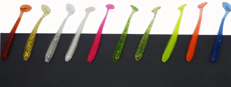 Pesca Artificial Lure 20-100pcs 0.6g4.5-5cm for Shad UL Fishing Worm Swimbait Jig Head Soft Lure Fly Fishing Bait Fishing Lure (7)
