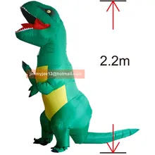 Inflatable Dinosaur Costume Adult Kids T Rex Dino Rider Outfit Cosplay Purim Halloween Dragon Party Carnival