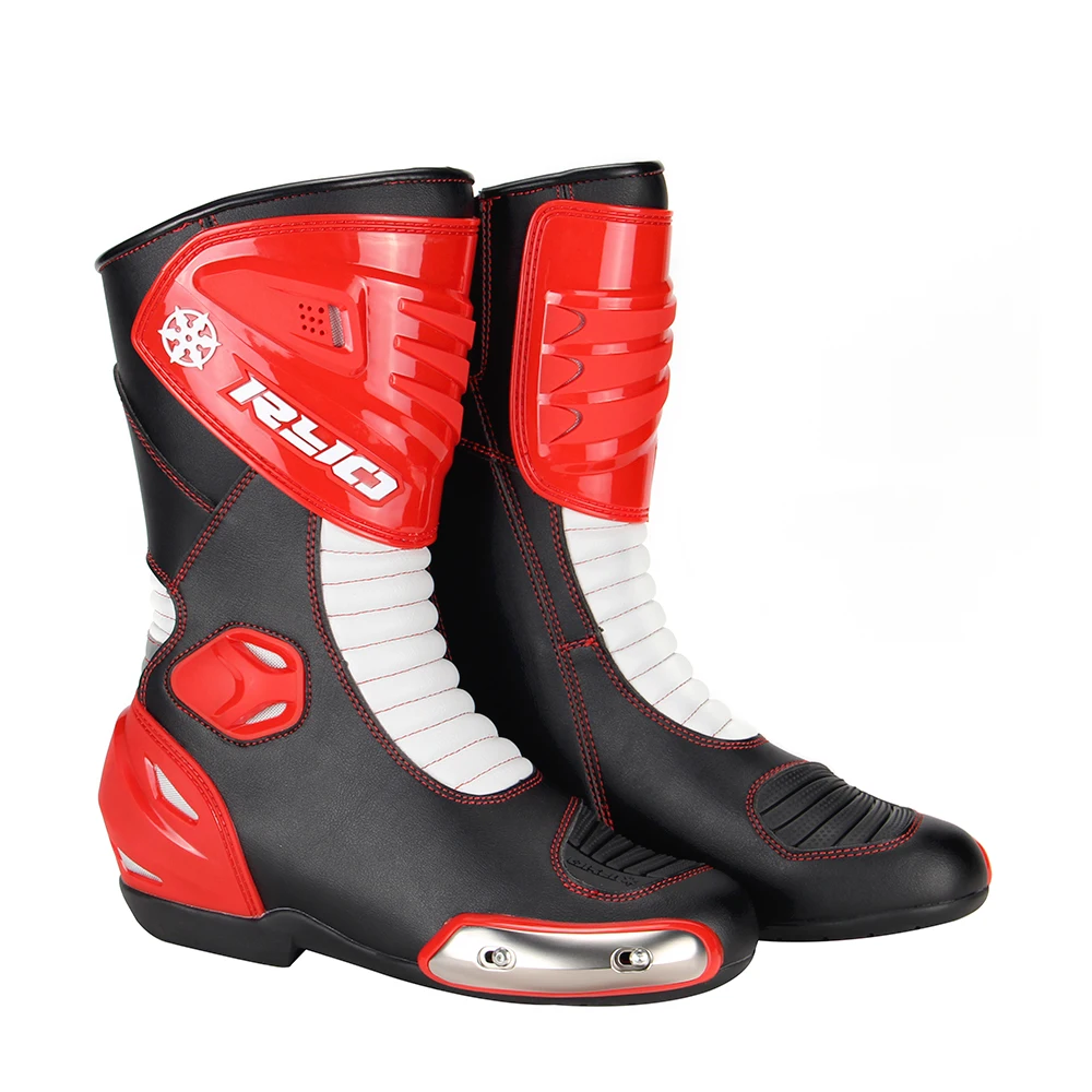 

RYO Motorcycle Boots Men Racing Dirt Bike Motocross Boots Moto Shoes Knee-high Riding Motorbike Shoes Protective Gear