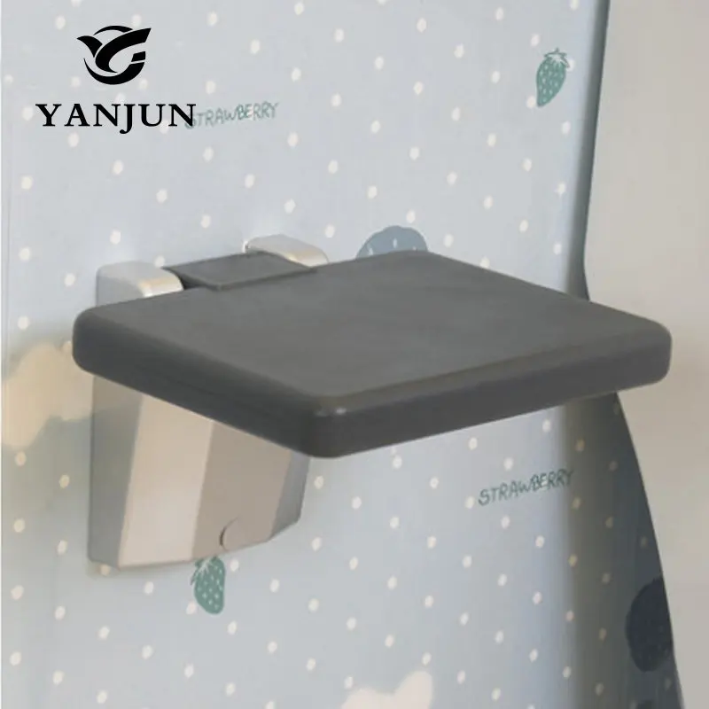 YANJUN складное настенное сиденье для душа настенное расслабляющее душевое кресло твердое сиденье спа скамейка Экономия пространства ванная комната YJ-2039 - Цвет: Square