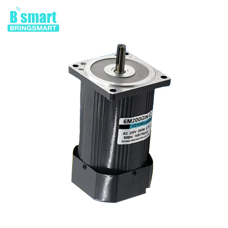 

Bringsmart 220V AC high speed motor 200W speed regulation can reverse the micro induction small motor